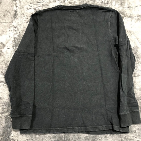 Abercrombie & Fitch Mens Long Sleeve Graphic T-Shirt Black Size M - Picture 6 of 9